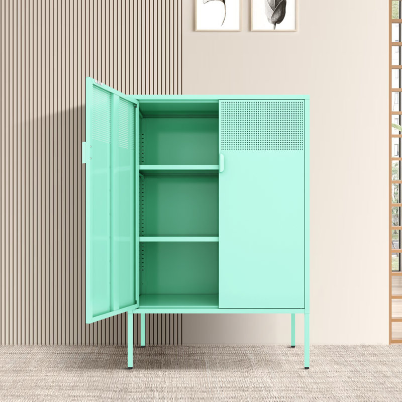 Armoire de rangement 32 po à 2 tablettes, Menthe