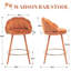 Bannan Upholstered Counter Stool with Metal Frame-2138654401