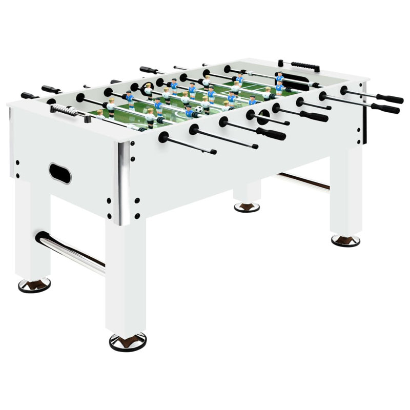 Bodner Freeport Park 140cm L Foosball Table with Telescopic Rods, White