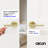  Brio Privacy Door Lever Modern Concealed Design For (Bed & Bath) – Sleek Minimalist Style in Brushed Champagne Gold-125873623