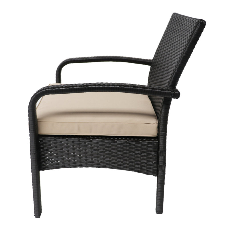 Siège d'extérieur moderne: Kd en brun + chaise tropicale à palette brun clair: avec matériau imperméable