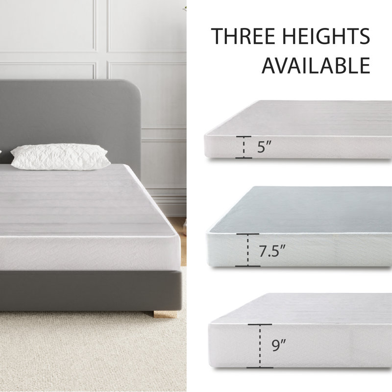 Varian Easy Assembly Metal Box Spring - Multiple Sizes, King, Standard Profile (9”)