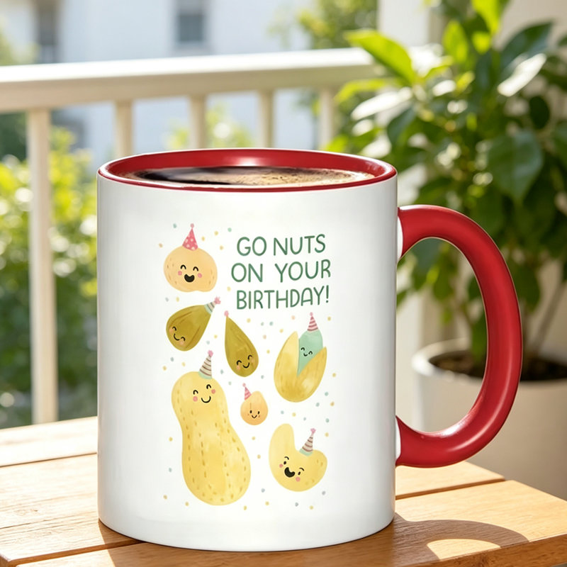 Cute Animal Themed Design with PumpkinsStars & Confetti Ceramic Coffee Mug Coffee Cup Tea Mug Christmas Gift Reading Can Hold Tea Milk.