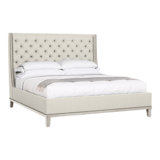 Michael Weiss California King Tufted Upholstered Panel Bed