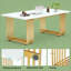 Bureau, bureau de direction élégant, bureau d'ordinateur fonctionnel