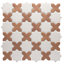 Sentier Des Cotto Star W/Cross 11-7/8 In. X 11-7/8 In. Porcelain Mosaic Tile