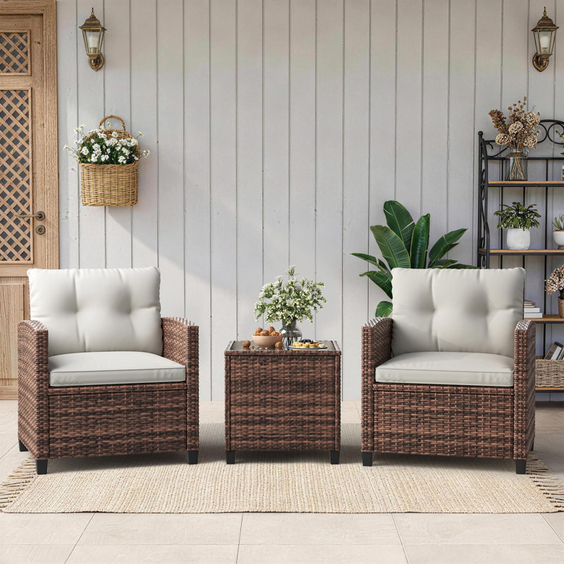 Camping Chair, Cream Cushion/Beige Frame