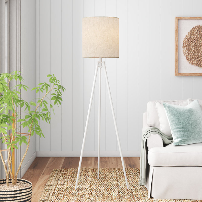 Kerala 69'' Tripod Floor Lamp, White