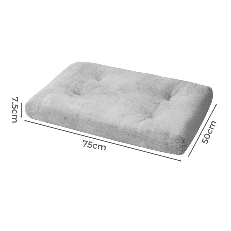 Faux Fur Pet Bed, 9cm H x 50cm W x 75cm D