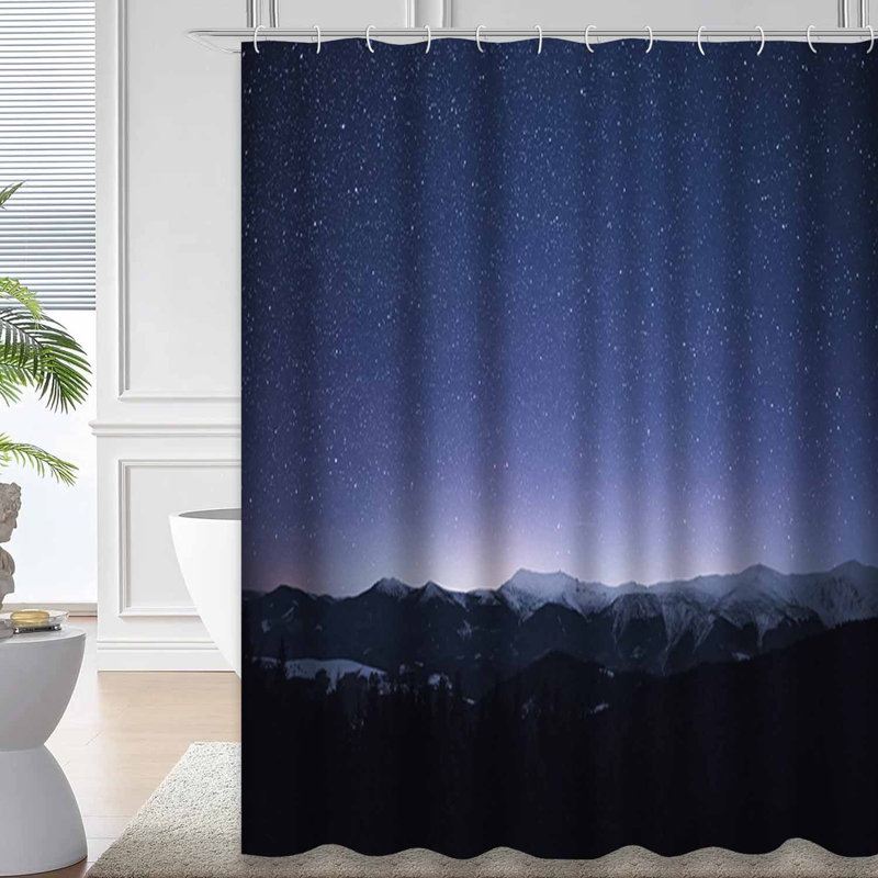 Rideau de douche Winter Mountain, L 72 po x l 84 po