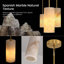 Luminaires suspendus cylindriques à 1 lumière pour îlot de cuisine avec abat-jour albâtre-280448265