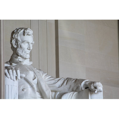 " Abraham Lincoln, Lincoln Memorial, Closeup, Left Side, Repose, Statue "