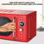 Total Chef 0,7 pieds cubes Pi. Four à micro-ondes de comptoir rétro, four à micro-ondes compact de 700 watts avec 8 programmes de cuisson préréglés, dégivrage et démarrage rapide-127111183