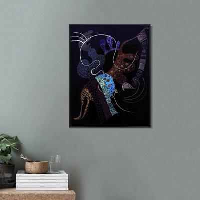 "La linea bianca", reproduction d'art numérique sur toile encadrée par Wassily Kandinsky, décorations pour bureau à domicile