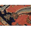 Tapis oriental rouge / bleu en laine noué à la main 8 pi 11 po x 11 pi 9 po Baccio