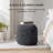 Sfera 17" Charcoal Upholstered Pouf Ottoman-755483268