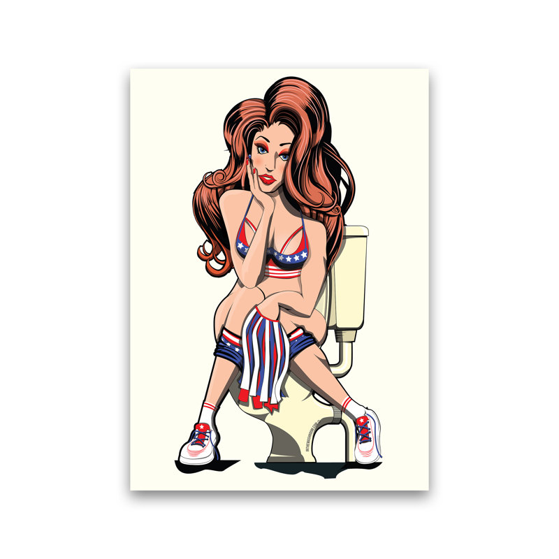 Cheerleader Loo - Print, No Framed, 42cm H x 30cm W x 1cm D