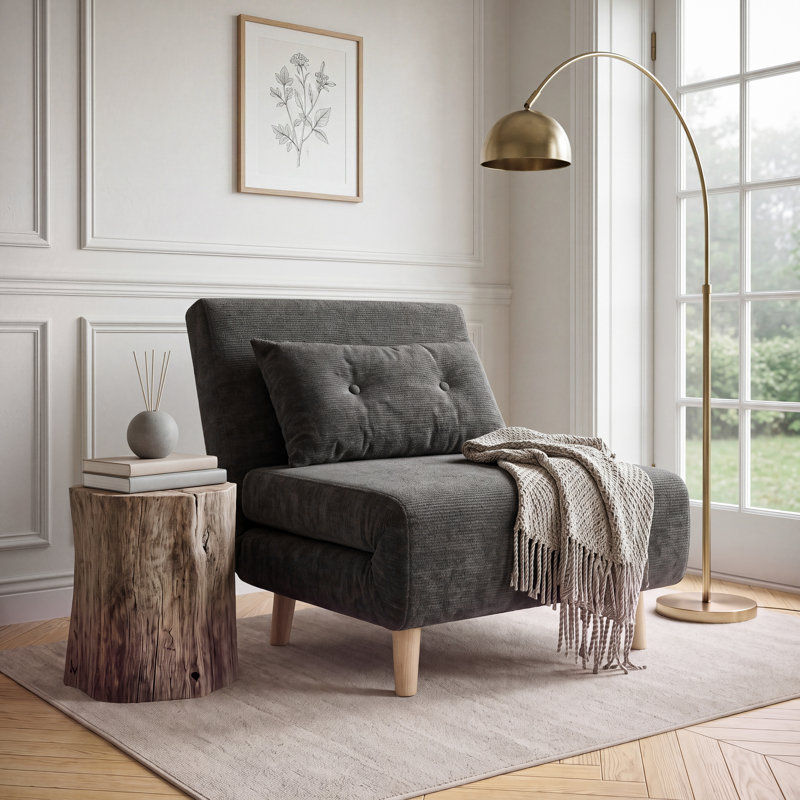 Sofa, Dark Grey Fabric