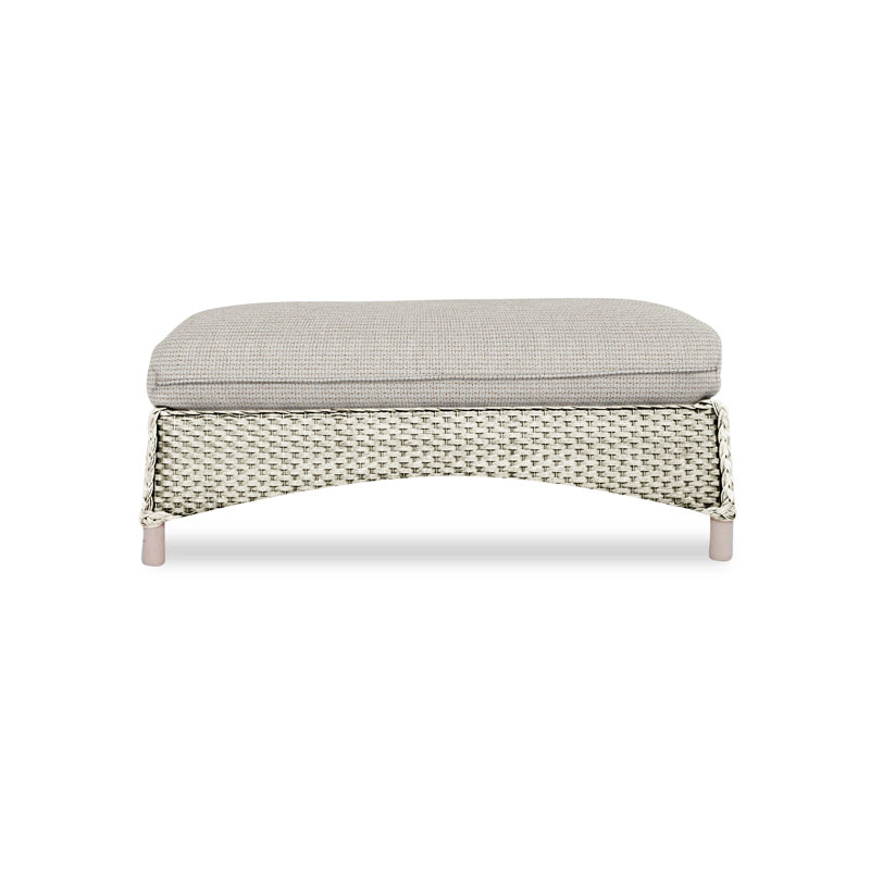Mandalay Outdoor Ottoman, Demo Skyway, Linen