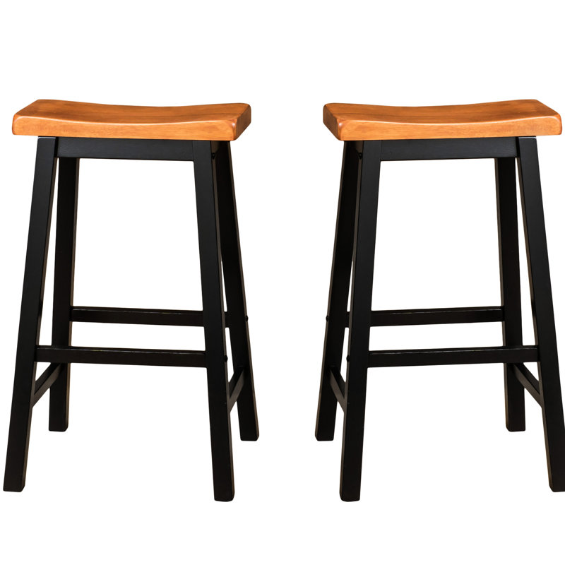 Tabouret de 29 po en bois de noyer - Séduisant