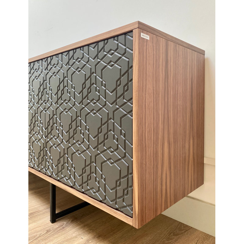 Largo 204cm Sideboard, Grey/Walnut