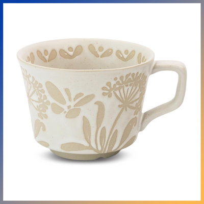 【Autumn/Winter Warmth Essential】Set Of 1 Artisan-Designed Ceramic Coffee Mugs, 12 Oz Stoneware Cups With Elegant Large Handles — Perfect For Latte, Cappuccino, Mocha & Espresso. Exquisite Artwork, Cozy Comfort.