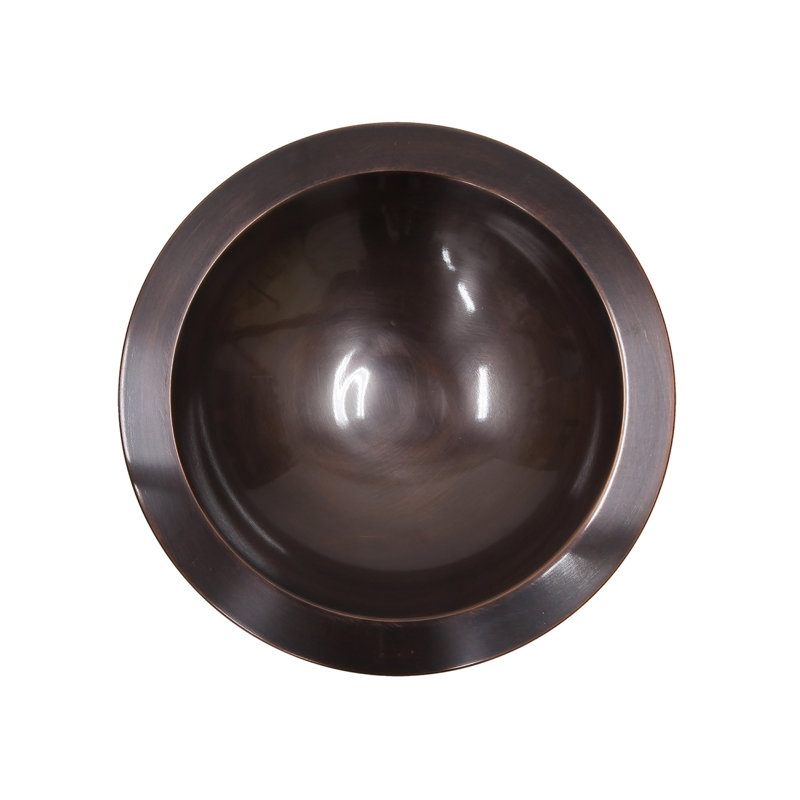 Classic Copper Wall-Mounted Bird Bath with Iron Bracket