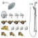 Exacttemp Thermostatic Volume Control Complete Shower System with Rough-in Valve