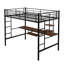 Lit mezzanine avec bureau et tablette