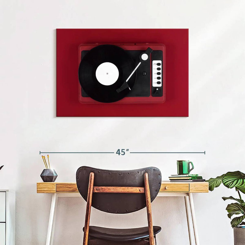 Abarca Red Turntable, 24" H x 36" W
