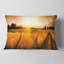 Coussin Wheat Field at Sunset Panorama - Landscape