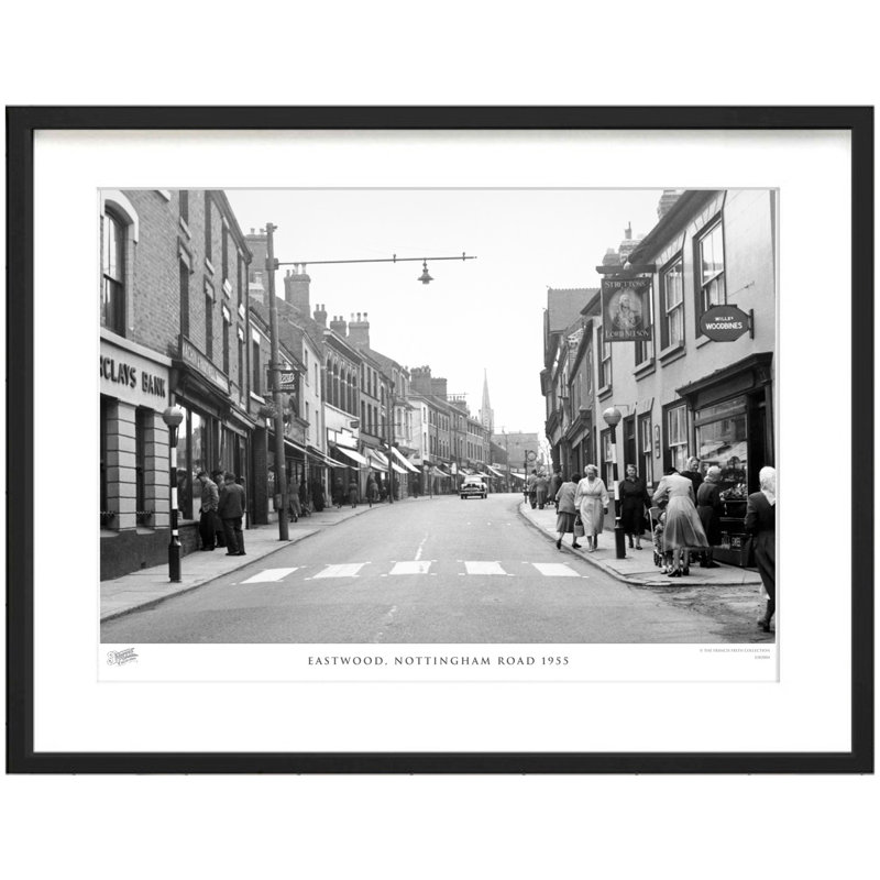 Eastwood, Nottingham Road 1955 - Single Picture Frame Print, 60cm H x 80cm W x 2.3cm D