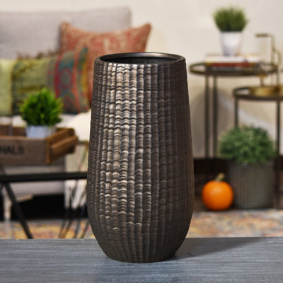 Vase de table cylindrique en pierres Shirely