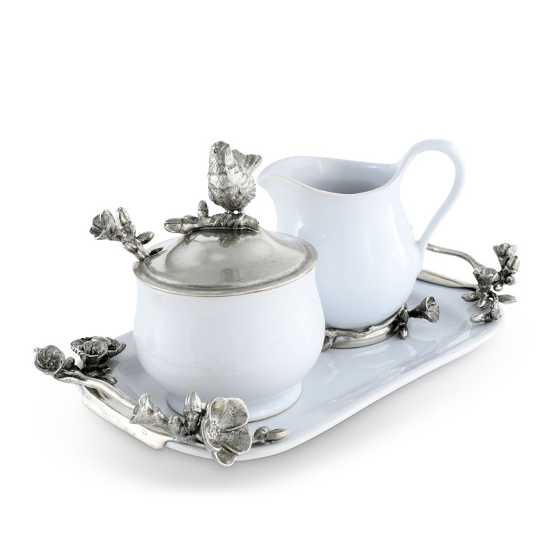 Song Bird Sugar And Creamer Set