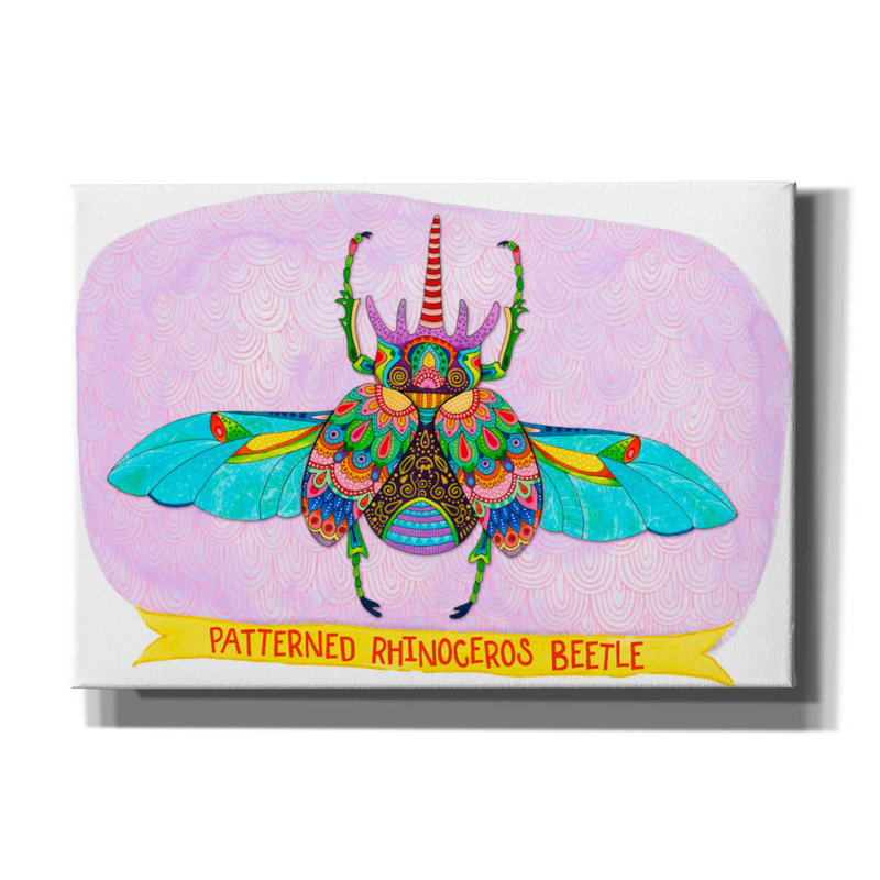 «Patterned Rhino Beetle Mounted» par Hello Angel