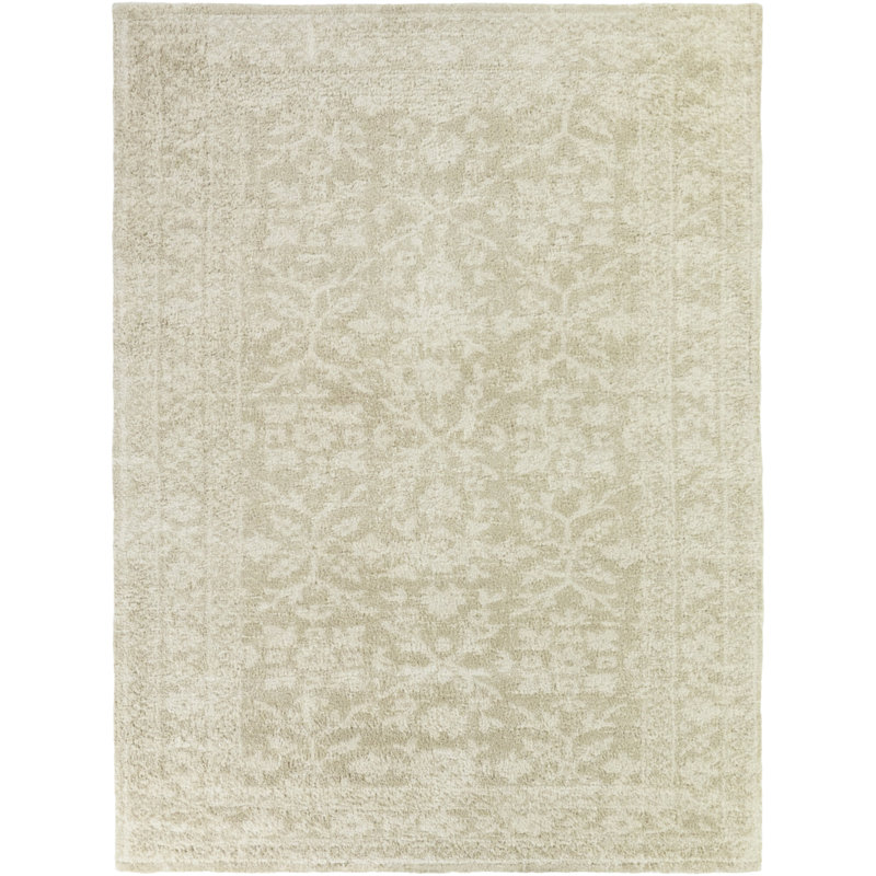 Ariosto Beige/Cream Minimalist Traditional Area Rug, Rectangle 7'10" x 10'