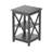Odder Wooden End Table  with Storage - Modern Style Sofa Side Table with X-Shape Design and Two Shelves - For Living Room or Bedroom-862387188