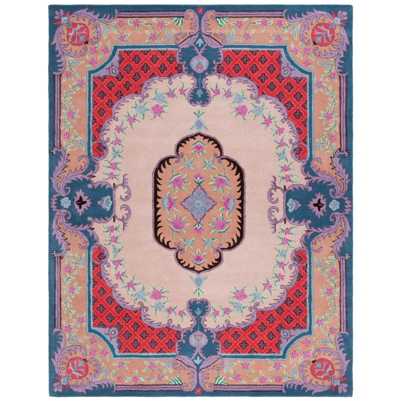 Blokzijl Hand Tufted Wool Southwestern Rug, Rectangle 8' x 10'