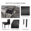 Modern High Quality Butterfly Table with Leather Chairs (set of 6)-85897332