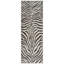 Tapis zèbre noir ivoire lavable Samira-296668593