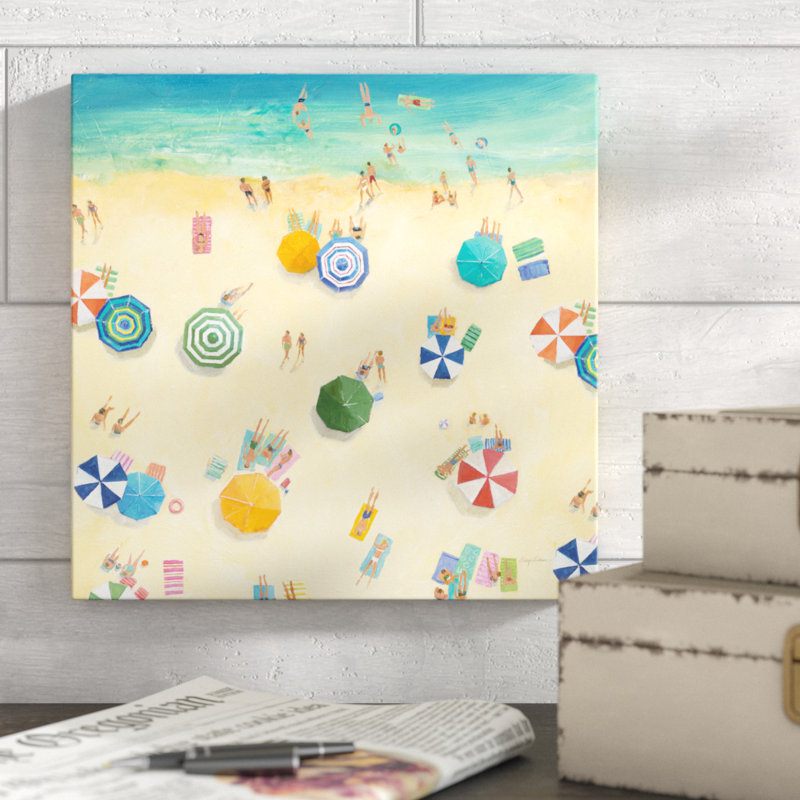 Summer Beach Fun by Avery Tillmon - Wrapped Canvas Painting, 30cm H x 30cm W