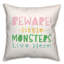  Housse et insert de coussin carré Beware Monsters-276420458