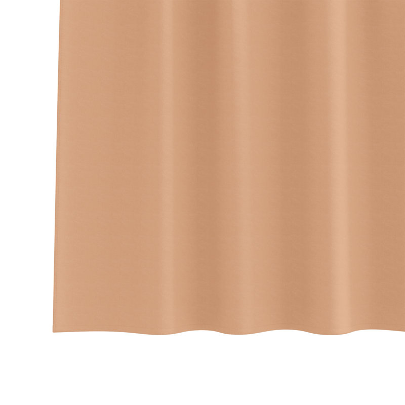 Curtains With Curtains 2 Pcs Polyester, 140cm Width x 140cm Drop, Light Brown