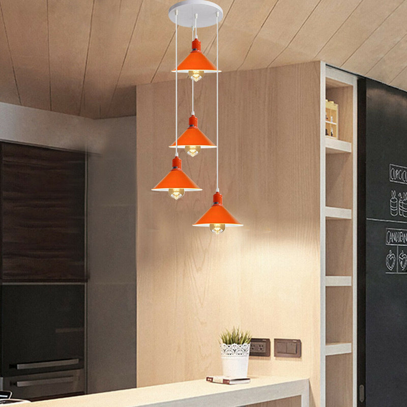 Mangume 4 - Light Orange Cluster Pendant