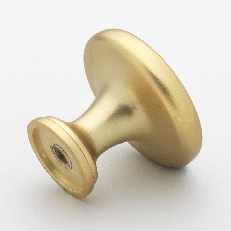 Mushroom Knob Multipack, Brass Gold