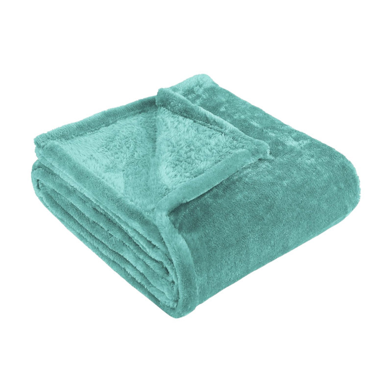 Jeté en molleton 50 po x 60 po Turquoise