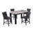 D06 Dark Gray 2pk Bar Stool Set-29415098