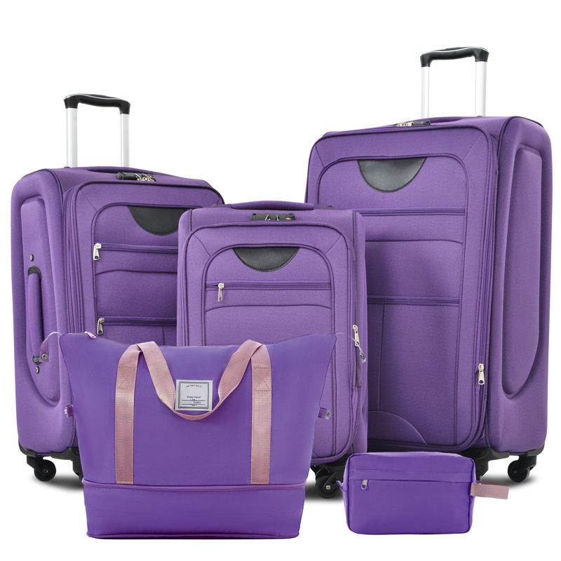 Ensemble de valise extensible 3 pièces avec sac de voyage et sac de voyage Softshell Softshell