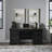 Juiliana Executive Office Credenza w/ 2 File Storage Drawers