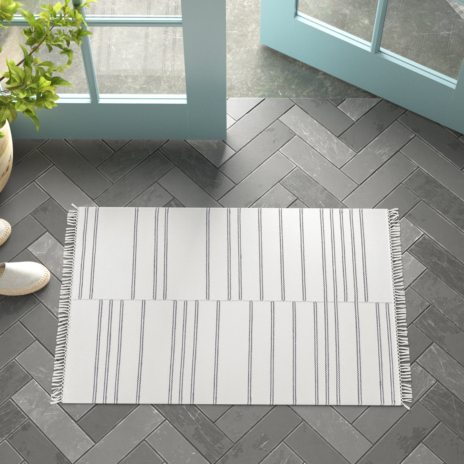 Islay Hand-Woven Rug, Rectangle 2' x 3'